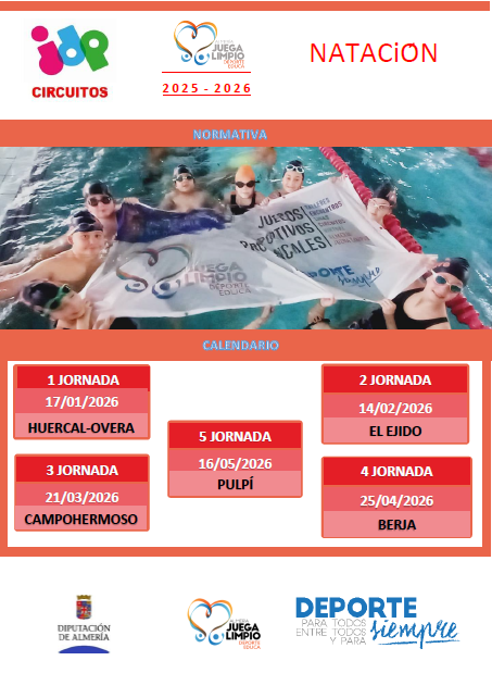 Circuito de Promoción de Natación. Huércal Overa 17-01-26